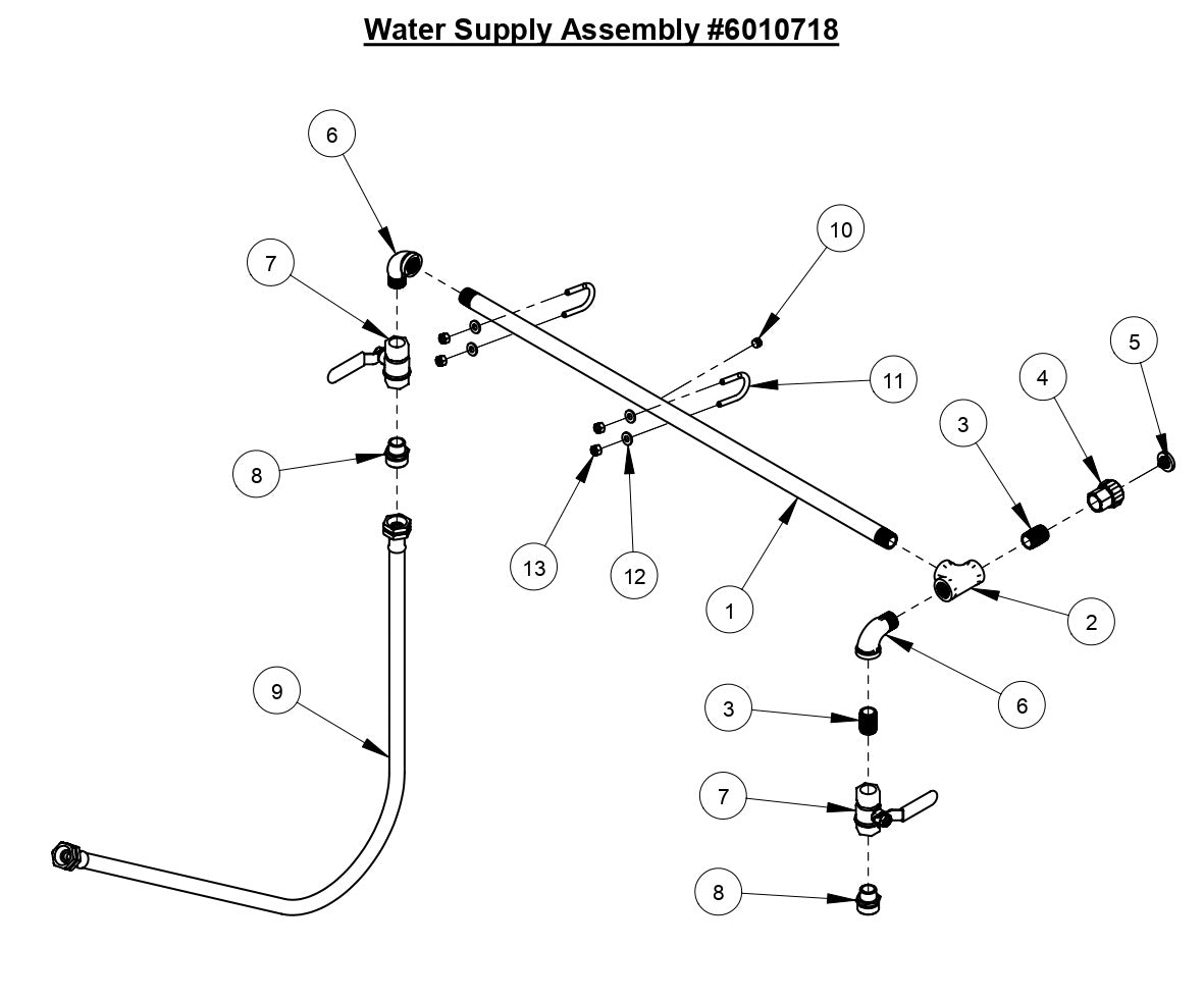 CC6540E Water Supply Assembly