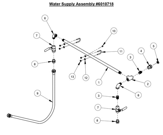 CC6540E Water Supply Assembly