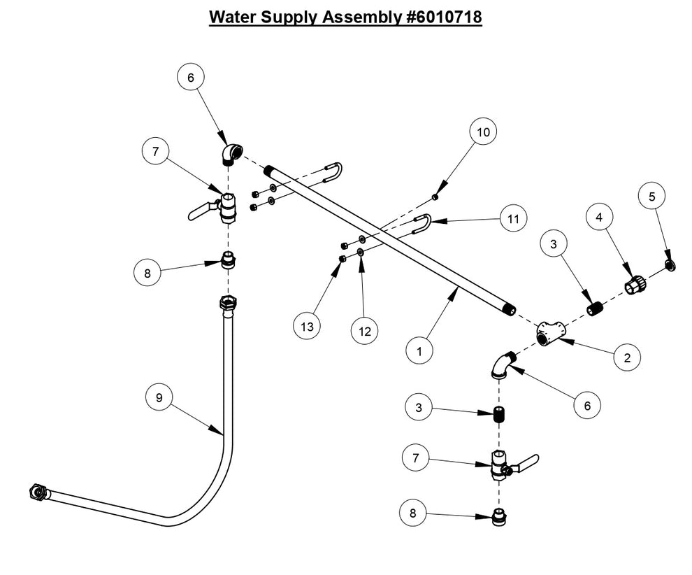CC6540E Water Supply Assembly