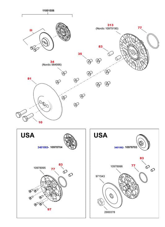 WSE2226 High-Cycle Wall Saw Assembly-2 Parts