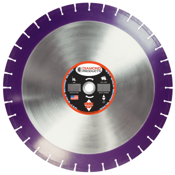 Diamond Products 36811 20 Inch Imperial Purple Cured Concrete Wet Blade 20" X .140"