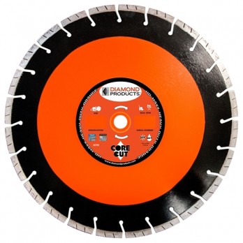 Diamond Products 53742 HD MAXX Orange Wet/Dry High Speed Blade 14" x .125" H8H Concrete