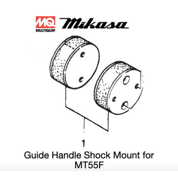 351325590 (1 pc) Shock Absorber 100D-45B for Multiquip Mikasa MT55F Jumping Jack Rammer