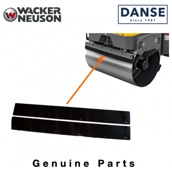 Scraper Bar Set of 2 for Wacker Neuson RD11A, RS12, RD16 Vibratory Roller 0183039 5000183039