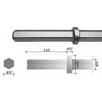 Tamco Asphalt Cutters 7/8 inch x 3-1/4 inch shank, 12 inch length, Paving breaker steel