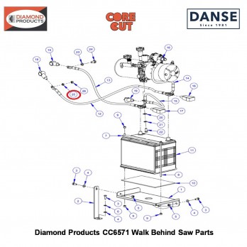 M8 Lock Washer Split 2900763 Fits Core Cut CC6571 Walk Behind Saw By Diamond Products