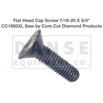 2902148 Flat Head Socket Cap Screw 7/16-20 X 3/4 FHSCS for Core Cut Diamond Products
