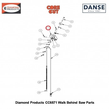 Depth Indicator Mount Bracket 6010092 Fits Core Cut CC6571 Walk Behind Saw By Diamond Products
