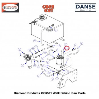 M8 Lock Washer Split 2900763 Fits Core Cut CC6571 Walk Behind Saw By Diamond Products