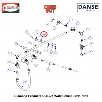 Knob Gasket 2400169 Fits Core Cut CC6571 Walk Behind Saw By Diamond Products