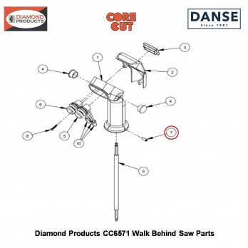 M5 X 12 Socket Setscrew (cone Point) 2900453 Fits Core Cut CC6571 Walk Behind Saw By Diamond Products