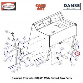 1/4" Lock Washer Split 2900024 Fits Core Cut CC6571 Walk Behind Saw By Diamond Products