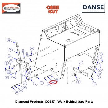 3/8" Lock Washer Split 2900006 Fits Core Cut CC6571 Walk Behind Saw By Diamond Products
