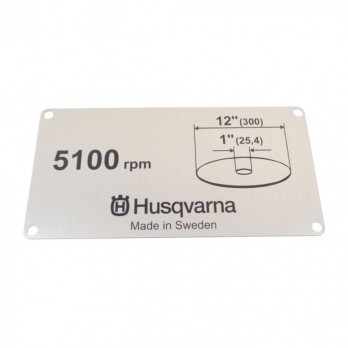 Label 12" 506284104 For Husqvarna K760