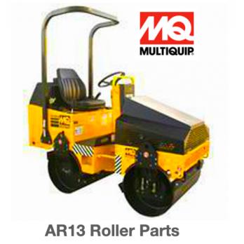 TBD Decal: Multiquip Banner for AR13HA SN 100901 And Below Ride On Tandem Drum Roller with Diesel Engine by Multiquip 