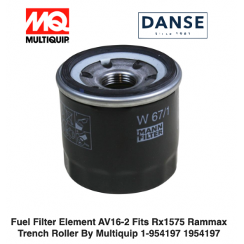 Fuel Filter Element AV16-2 fits RX1575 Rammax Trench Roller by Multiquip 1-954197 1954197