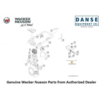 5000114063 Fuel Tank fits BS500 Vibratory Rammers by Wacker Neuson