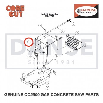 Frame Upright Weldment 6047901 for CC2500 Saw by Core Cut Diamond Products