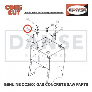 Rocker Mount Panel 2800260 for CC2500 Saw by Core Cut Diamond Products