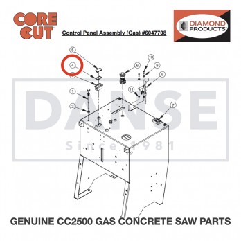 Rocker Panel Gasket 2800261 for CC2500 Saw by Core Cut Diamond Products