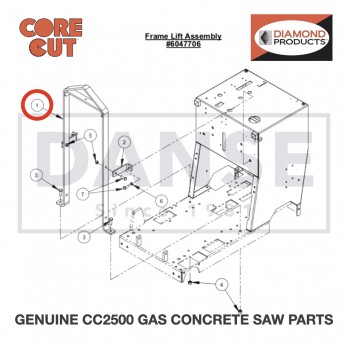 Frame Lift 6047952 for CC2500 Saw by Core Cut Diamond Products