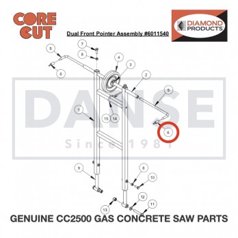 Pointer Cap 2500740 for CC2500 Saw by Core Cut Diamond Products