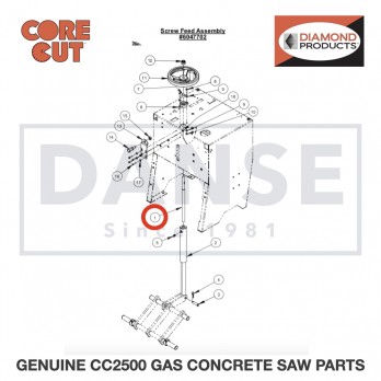 Adjustment Screw 6047929 for CC2500 Saw by Core Cut Diamond Products