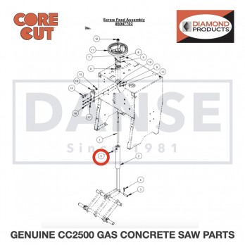 Grease Fitting, 1/8" NPT 2900062 for CC2500 Saw by Core Cut Diamond Products