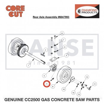 Grease Fitting, 1/4-28 x 90 Degree 2900061 for CC2500 Saw by Core Cut Diamond Products