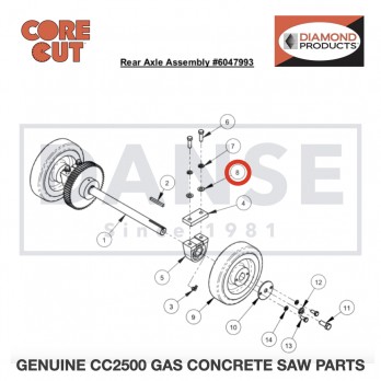 Flat Washer, 3/8" SAE 2900014 for CC2500 Saw by Core Cut Diamond Products