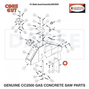 Splash Flap 6010081 for CC2500 Saw by Core Cut Diamond Products