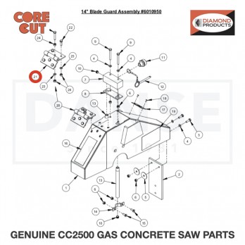 Blade Guard Hinge 2500270 for CC2500 Saw by Core Cut Diamond Products