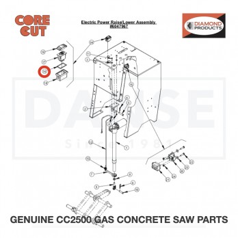 Rocker Panel Gasket 2800261 for CC2500 Saw by Core Cut Diamond Products