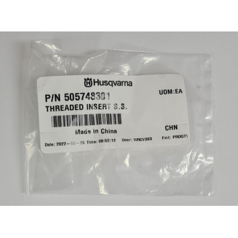 505748301 THREADED INSERT S.S. FOR EARLY ENTRY SAW BY HUSQVARNA