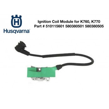 Ignition Coil Module for Husqvarna K760 K770 Power Cutters 580380501 510115601 580380505