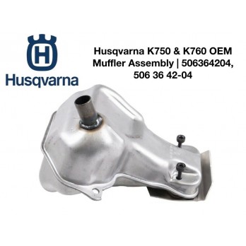 Muffler Assembly for Husqvarna K750 K760 Concrete Cut-Off Saw 506364204
