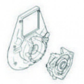 5000183786 Crankcase fits BS60-2 Vibratory Rammers by Wacker Neuson