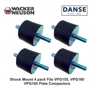 4 Pack Shock Mounts for Wacker Neuson VPG155, VPG160, VPG165 Plate Tampers 0029044 5000029044
