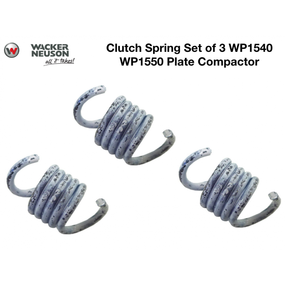 Wacker Clutch Spring Set of 3 WP1540 WP1550 Plate Compactor 0110776 5000110776