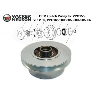 Clutch Pulley for Wacker Neuson VPG155 VPG160 VPG165 Compactor 2005305 5002005305