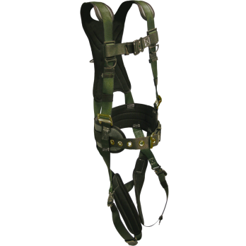 22870 Stratos harness with comfort waist pad, revovable tool belt, bayonet legs by FrenchCreek Production Green
