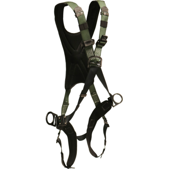 22970B Stratos Harness crossover style with hip d-rings by FrenchCreek Production Green