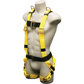 550D Full Body Harness with shoulder dee rings by FrenchCreek Production Yellow