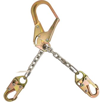 324-C 2 Ft. chain positioning assembly, no swivel Yellow by FrenchCreek Production