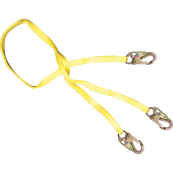 440 Dual-leg web lanyard, non energy-absorbing Yellow by FrenchCreek Production
