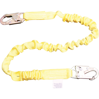 460AS 6' Tubular web lanyard with internal shock absorbing core.  Yellow by FrenchCreek Production